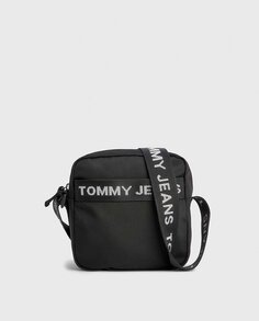 Мужская сумка через плечо в репортерском стиле с логотипом Tommy Jeans, черный
