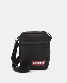 Черная сумка через плечо на молнии и фирменной детали Levi&apos;s, черный Levis