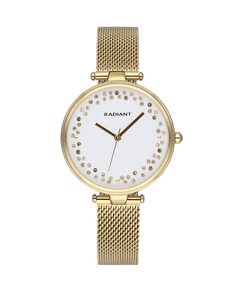 Женские часы The Circle RA543202, стальной и золотой ремешок Radiant, золотой