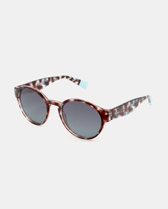 Женские солнцезащитные очки в круглой разноцветной оправе Mr. Wonderful, коричневый
