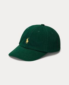Хлопковая кепка для мальчика с вышитой лошадью Polo Ralph Lauren, зеленый
