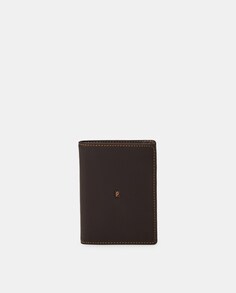 Коричневый кожаный кошелек на пять карт Pielnoble, коричневый
