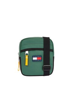 Мужская сумка через плечо в репортерском стиле с логотипом Tommy Jeans, темно-зеленый