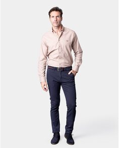 Узкие мужские брюки чинос темно-синего цвета Spagnolo, темно-синий