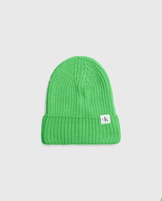 Зеленая шапка-унисекс Calvin Klein, зеленый