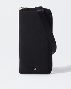 Сумка для мобильного телефона, трансформируемая в сумку на плечо, с застежкой-молнией черного цвета Parfois, черный