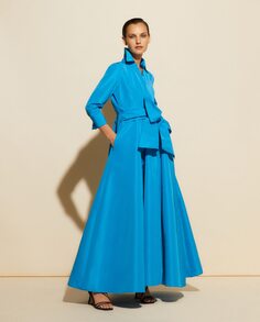 Длинное платье-рубашка El Corte Inglés, синий