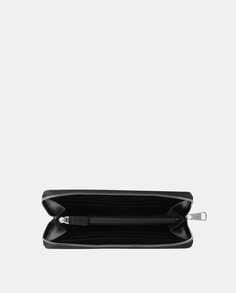 Большой черный кошелек с клапаном и портмоне для монет Calvin Klein, черный