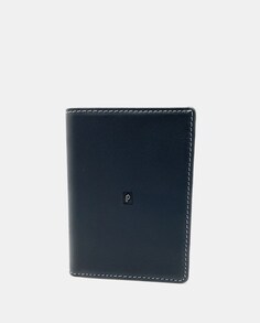 Черный кожаный кошелек на семь карт Pielnoble, черный