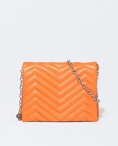Оранжевая женская сумка через плечо с мягкой подкладкой и магнитной застежкой Parfois, оранжевый