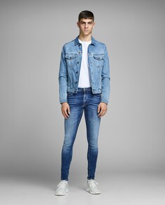 Узкие синие мужские джинсы Jack &amp; Jones, синий