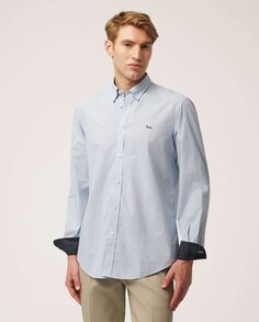 Обычная мужская рубашка с микропринтом голубого цвета Harmont&amp;Blaine, светло-синий Harmont&Blaine