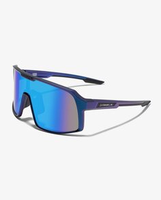 Спортивные солнцезащитные очки-унисекс D.Franklin в переливающейся оправе и синими линзами D.Franklin, синий