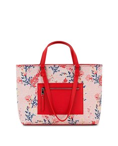Красная сумка-шоппер Salonica на молнии SKPAT, красный