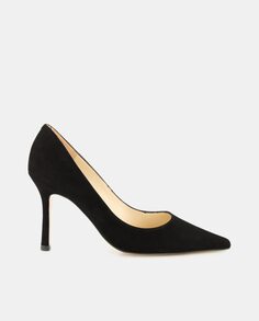 Женские замшевые туфли с острым носком и шпилькой - Atelier Line Latouche, черный