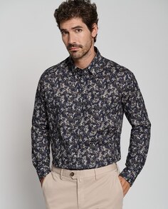 Мужская спортивная рубашка стандартного кроя с цветочным принтом Roberto Verino, мультиколор