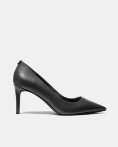Однотонные черные женские туфли-лодочки с острым носком и каблуком-шпилькой Michael Michael Kors, черный