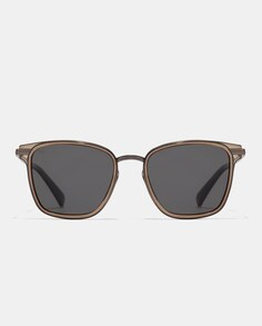 Квадратные темно-серые металлические солнцезащитные очки унисекс с поляризованными линзами Hawkers, темно-серый