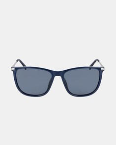 Темно-синие солнцезащитные очки в квадратной оправе с металлическими дужками Nautica, темно-синий