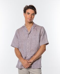 Мягкая приталенная мужская гладкая рубашка светло-коричневого цвета Wickett Jones, светло-коричневый