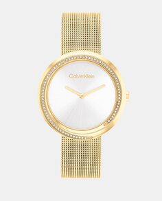 Женские часы Twist 25200150 из золотой стали Calvin Klein, золотой