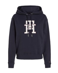 Женская толстовка с круглым вырезом и длинными рукавами Tommy Hilfiger, темно-синий