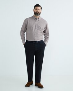 Повседневная мужская рубашка с длинными рукавами и принтом больших размеров Mirto, мультиколор