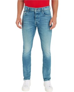 Светлые мужские джинсы узкого кроя Bleecker Tommy Hilfiger, индиго