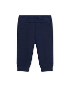 Однотонные спортивные штаны для мальчика с задним карманом Kenzo, темно-синий
