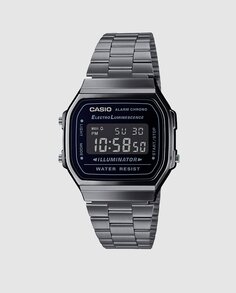 Casio Collection A168WEGG-1BEF Женские часы из черной стали Casio, черный