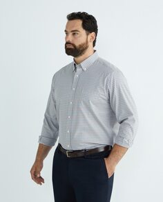 Мужская повседневная рубашка в клетку с длинными рукавами больших размеров Mirto, мультиколор