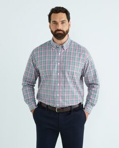 Мужская повседневная рубашка в клетку с длинными рукавами больших размеров Mirto, мультиколор