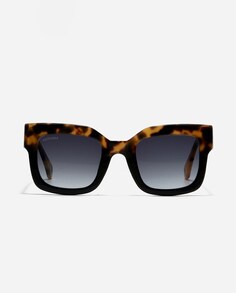 Двухцветные квадратные солнцезащитные очки из органического ацетата с поляризованными линзами No Idols, черный