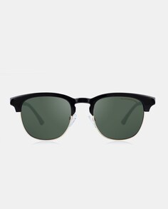 Черные солнцезащитные очки прямоугольной формы Clandestine, черный
