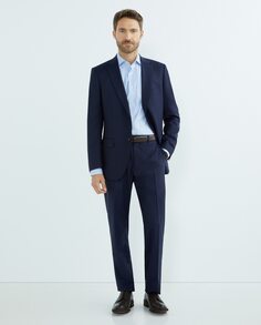 Мужская классическая удлиненная классическая рубашка Mirto, светло-синий