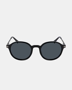 Черные солнцезащитные очки в круглой оправе с металлическими дужками Nautica, черный
