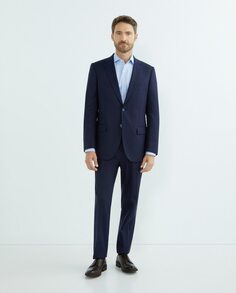 Мужская классическая рубашка классическая однотонная с длинным рукавом Mirto, светло-синий