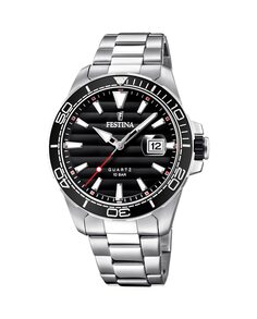 F20360/2 Prestige мужские часы из серебристой стали Festina, серебро