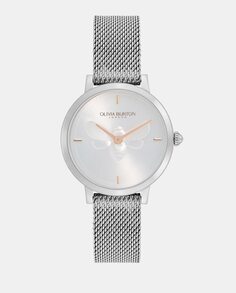Женские часы Ultra Slim Bee 24000021 со стальной сеткой Olivia Burton, серебро