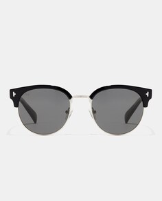 Круглые черные металлические солнцезащитные очки унисекс с поляризованными линзами Hawkers, черный