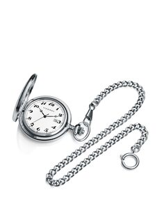 Мужские карманные часы Pocket 3 стрелки с календарем Viceroy, серебро