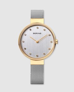 Bering 12034-010 Классические женские часы из серебряной стали Bering, серебро