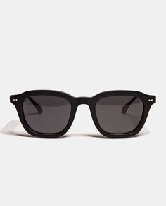 Мужские квадратные солнцезащитные очки из ацетата черного цвета с поляризованными линзами No Idols, черный