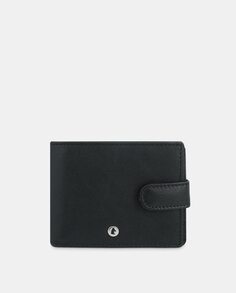 Черный кожаный кошелек с портмоне в американском стиле El Potro, черный