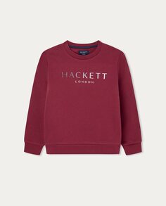 Толстовка для мальчика с круглым вырезом и логотипом Hackett Hackett, красный