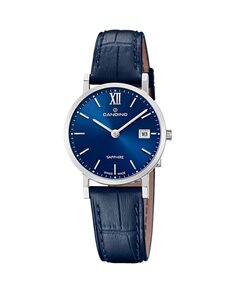 C4725/2 Newness синие кожаные женские часы Candino, синий