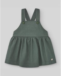 Зеленое хлопковое платье для девочки PAZ Rodríguez, зеленый