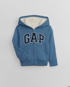 Толстовка с капюшоном для мальчика с логотипом Gap, синий