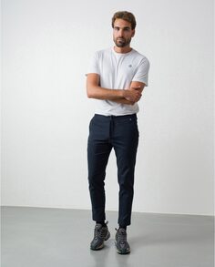 Классические мужские брюки чинос темно-синего цвета Etiem, темно-синий