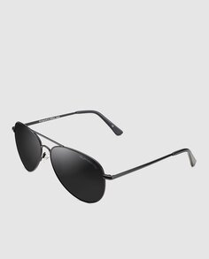 Секретные черные солнцезащитные очки-авиаторы Clandestine, черный